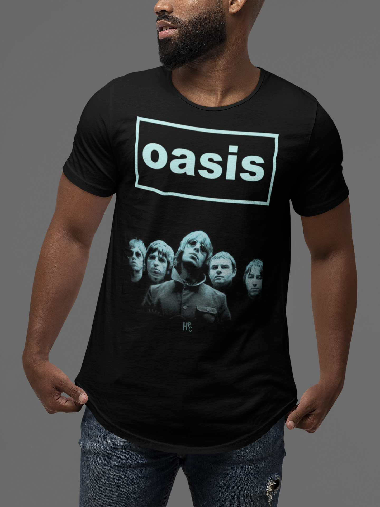CAMISETA OASIS BACK IN BLUE