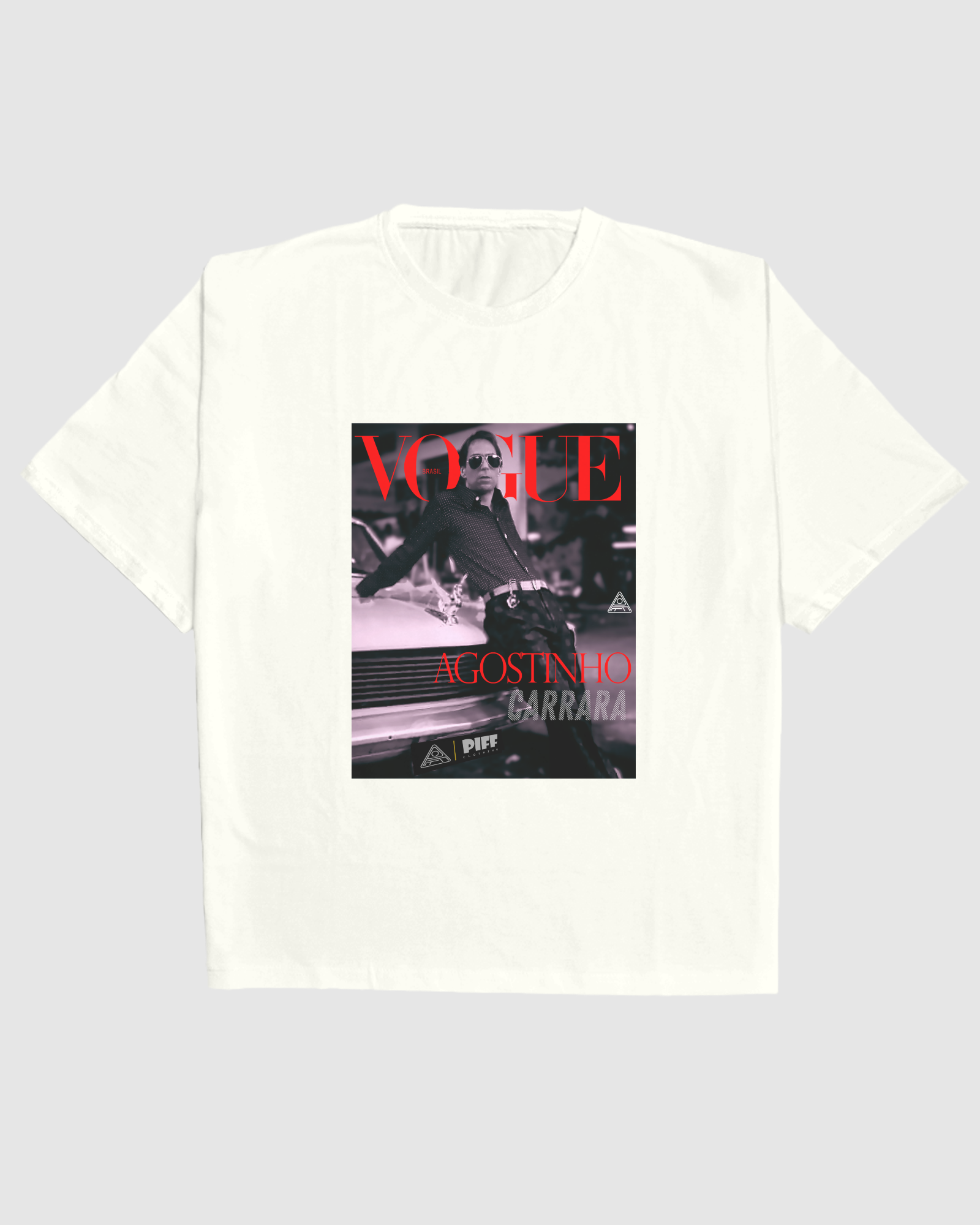 Camiseta Vogue Agostinho Carrara - Oversized