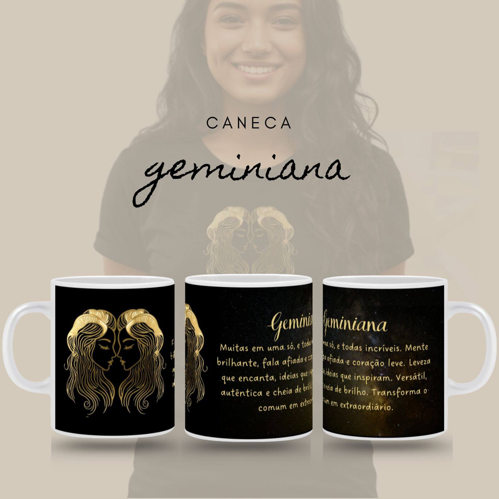 Caneca Zodíaco - Geminiana
