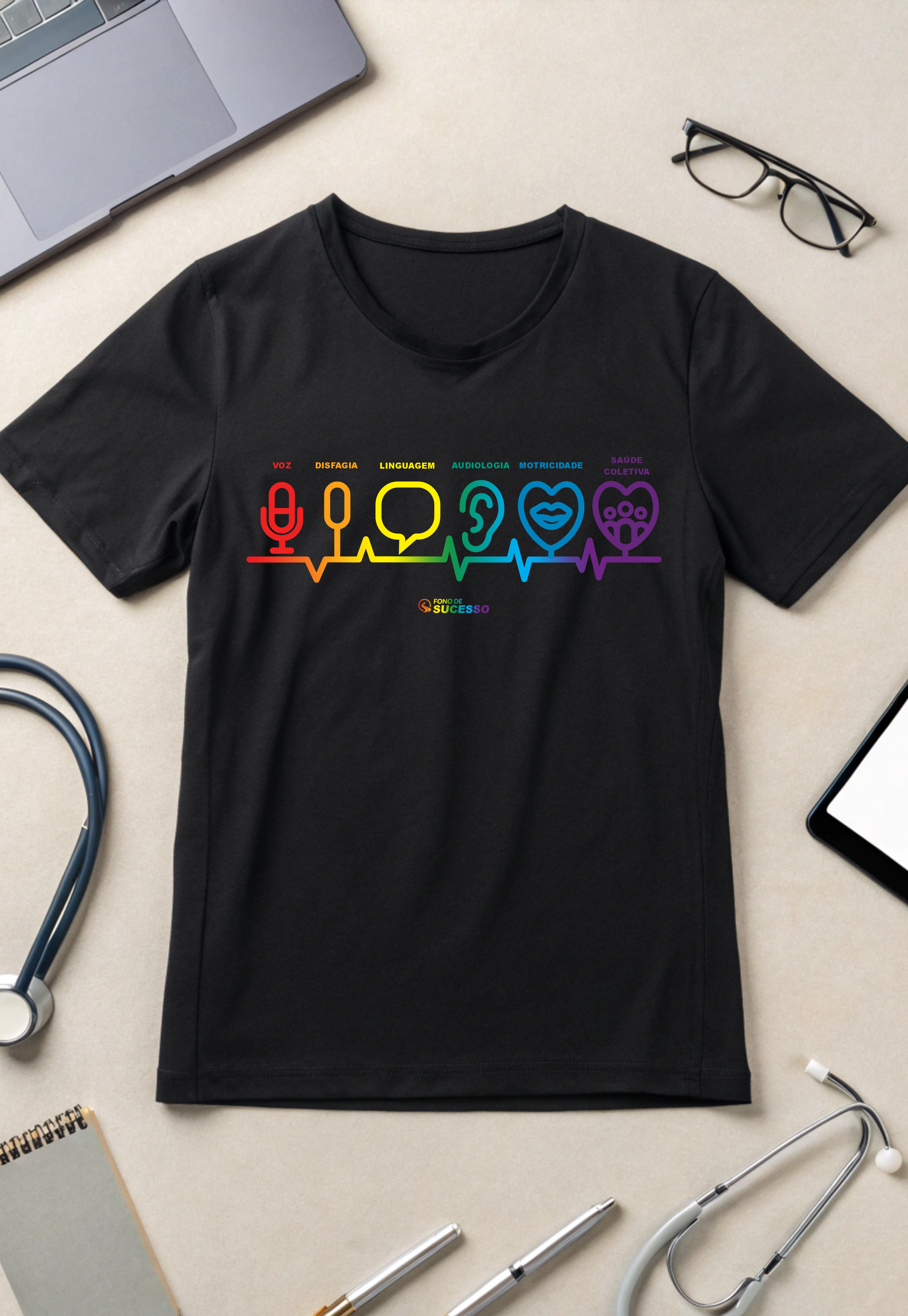 Camiseta ESPECIALIDADES FONOAUDIOLÓGICAS - T-SHIRT - Cores