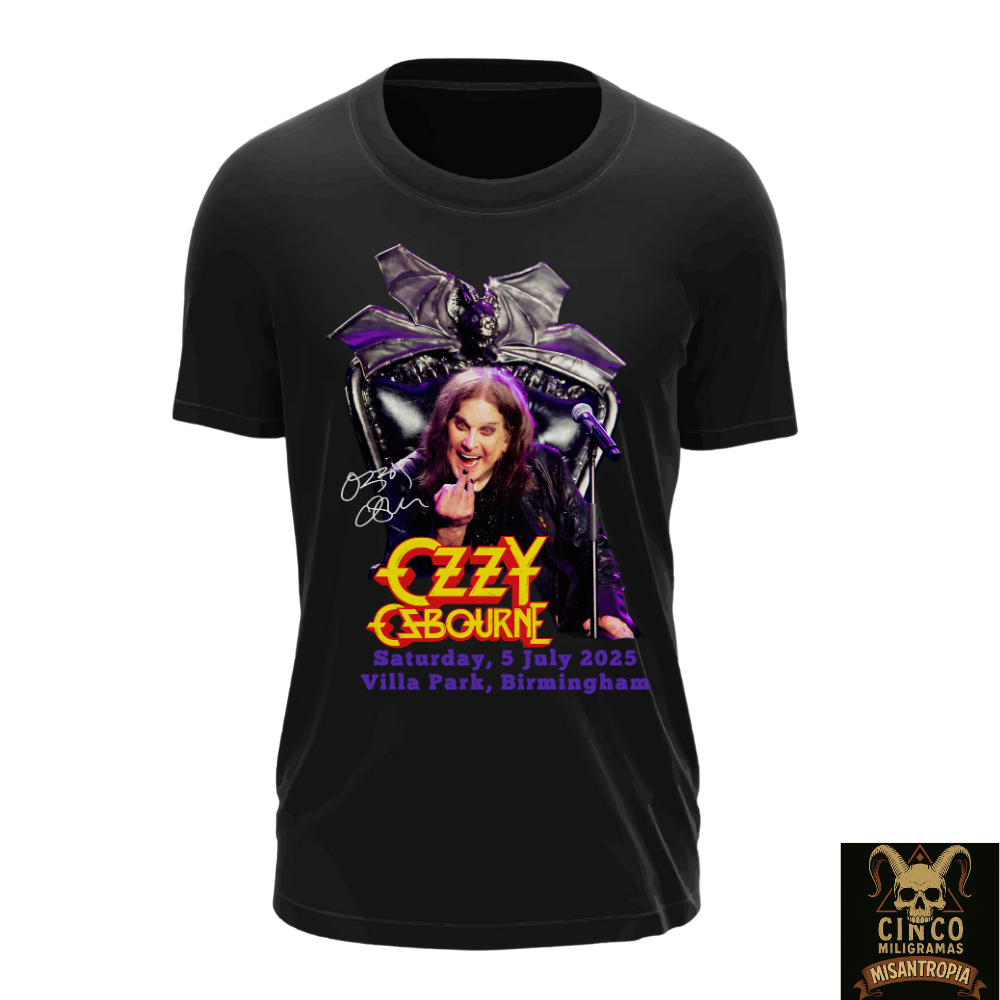 Nome do produto: Ozzy Osbourne Camiseta – O Trono do Fim: Ao Vivo em Birmingham 2025
