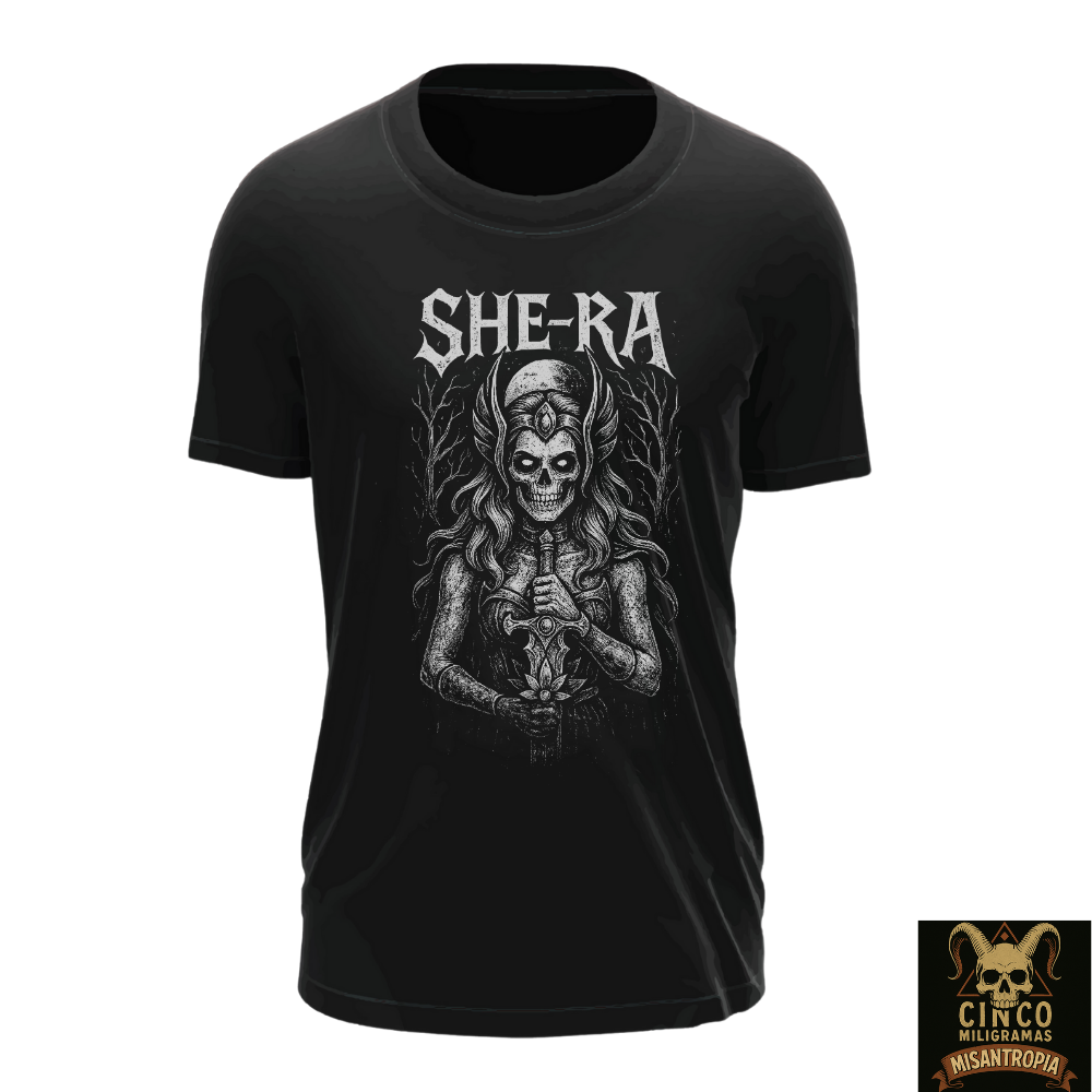 Nome do produto: She-Ra: Deusa Esquelética – Camiseta A Guardiã Sombria de Etheria