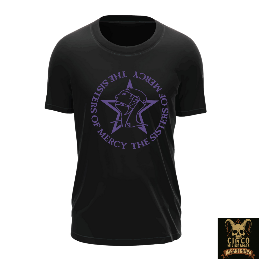 The Sisters of Mercy – Camiseta Símbolo Ritual da Fé Sombria