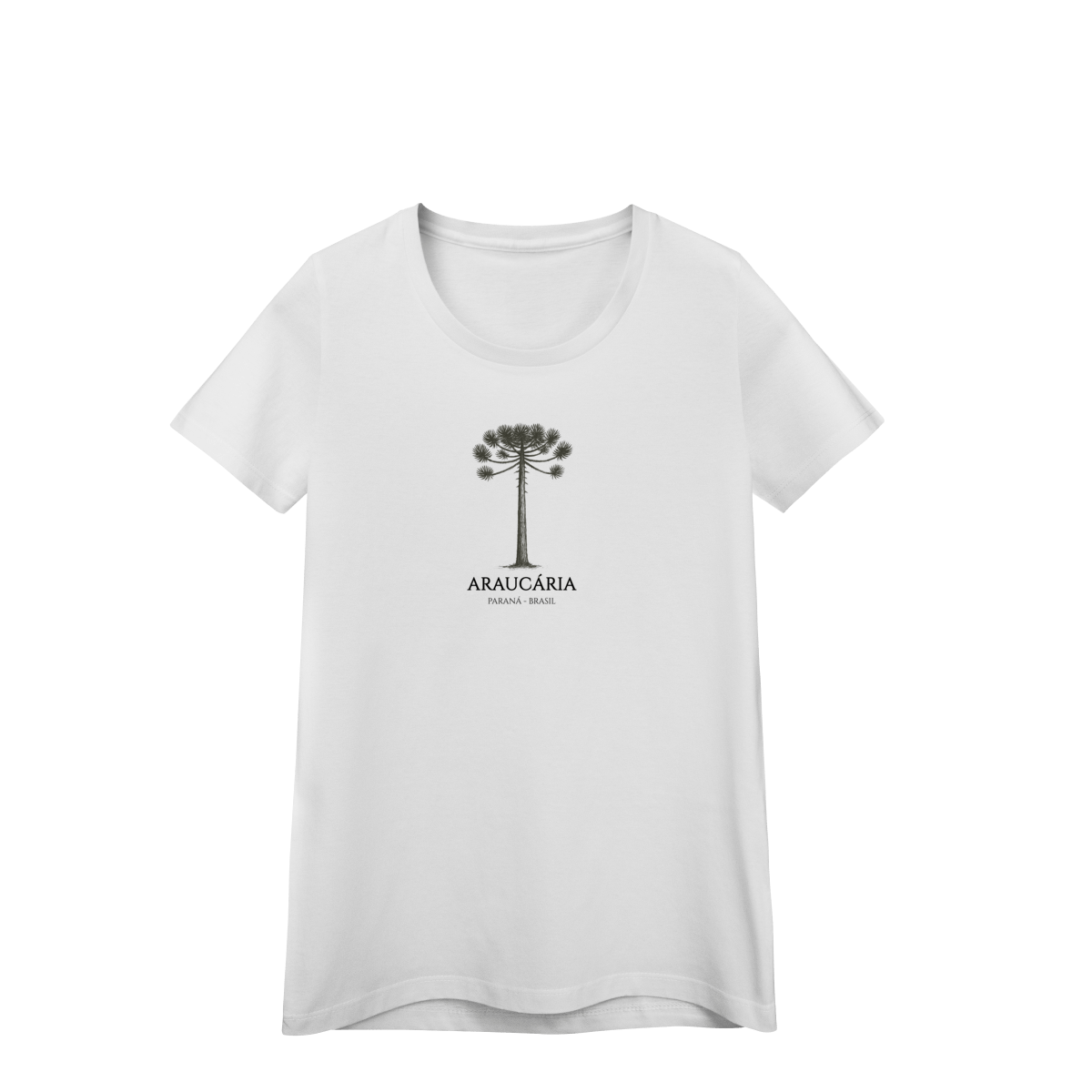 Camiseta Feminina Araucária Aventureira | Símbolo do Paraná Vintage