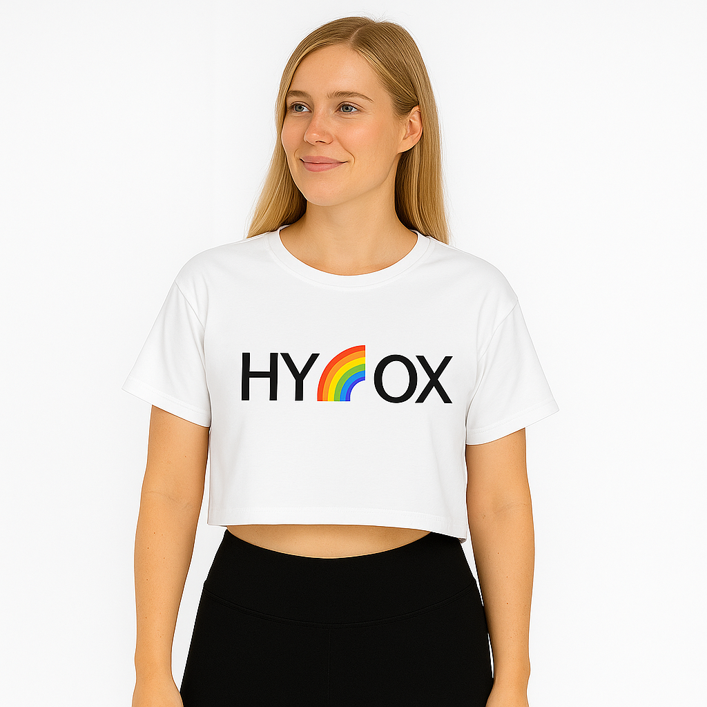  Camisa Cropped Hyrox! (Branco)