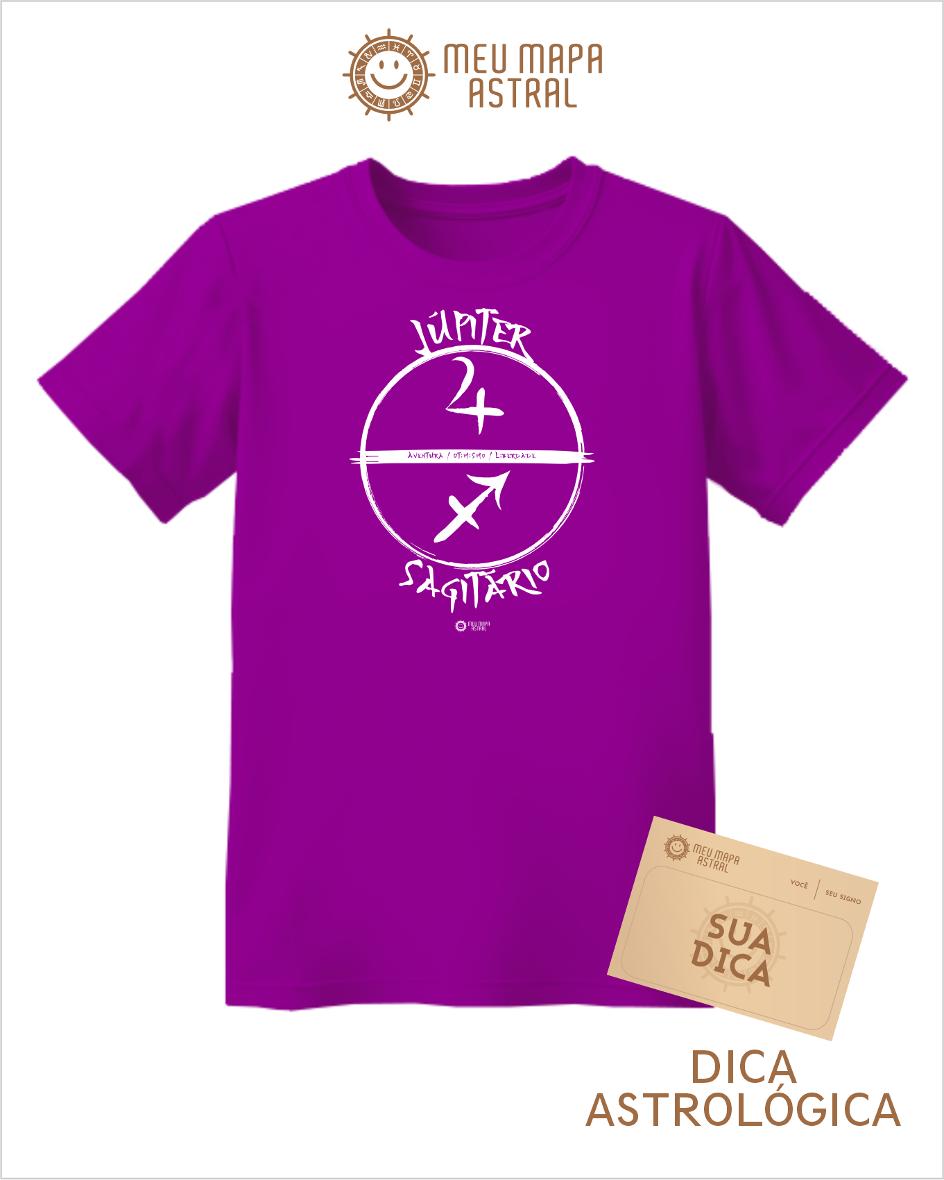 Camiseta Sagitário/Júpiter Gráfica