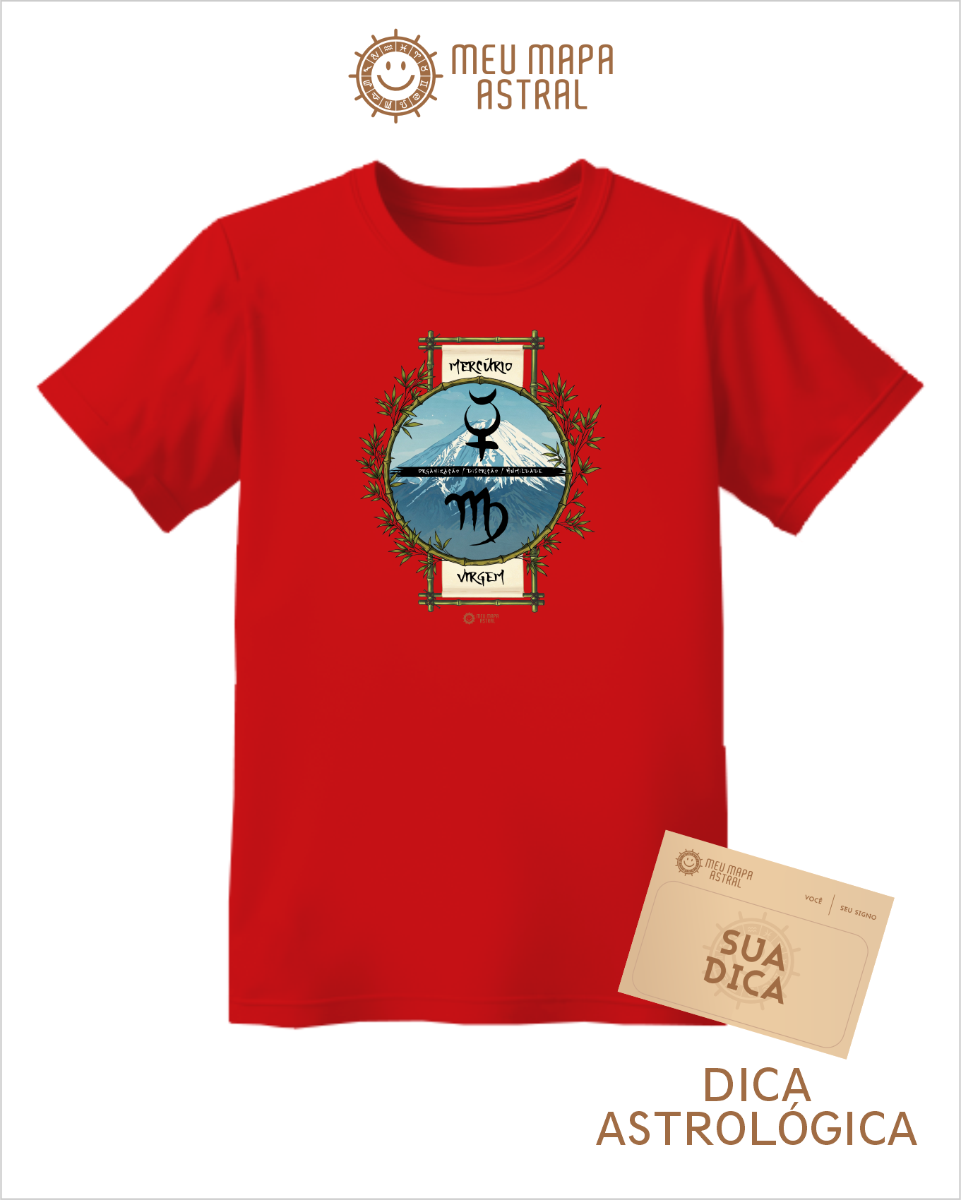 Camiseta Virgem/Mercúrio Ilustrada
