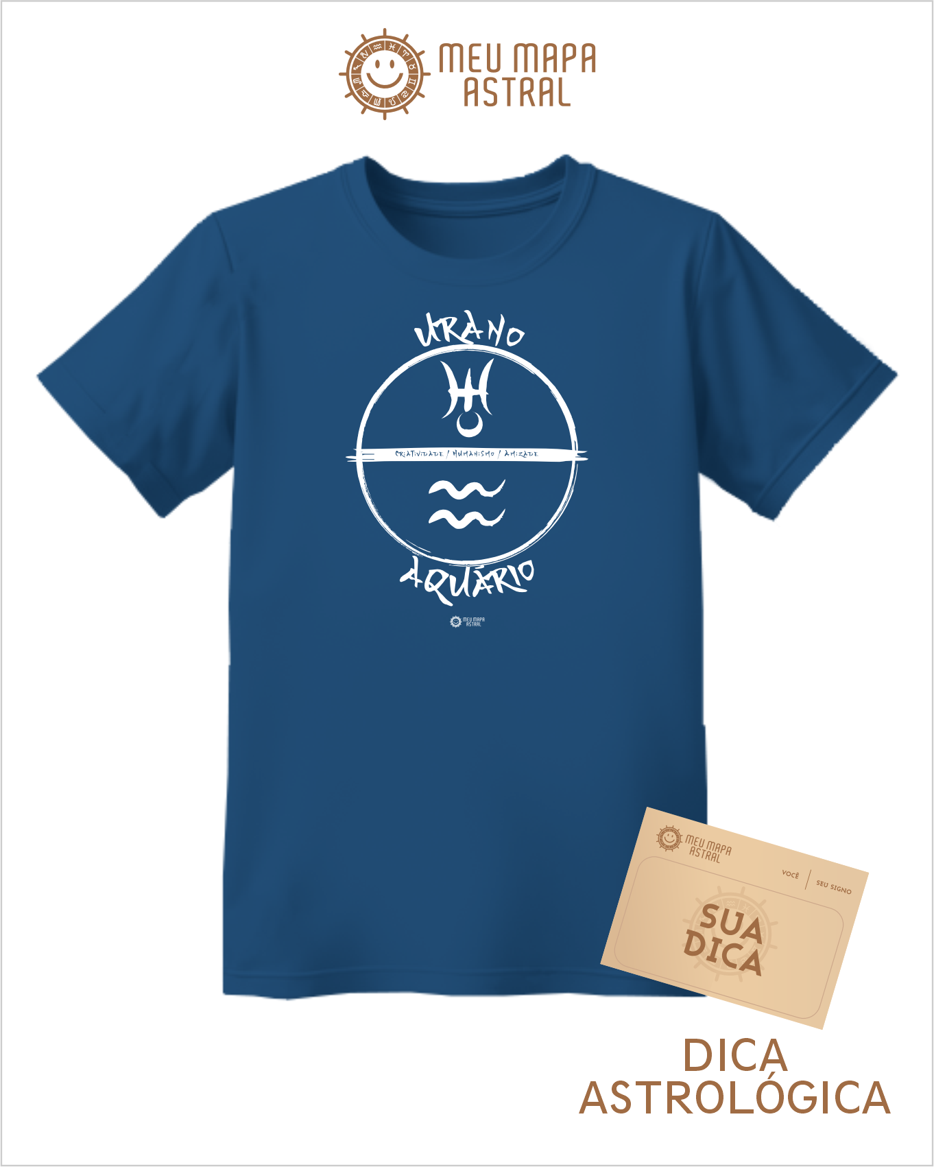 Camiseta Aquário/Urano Gráfica 