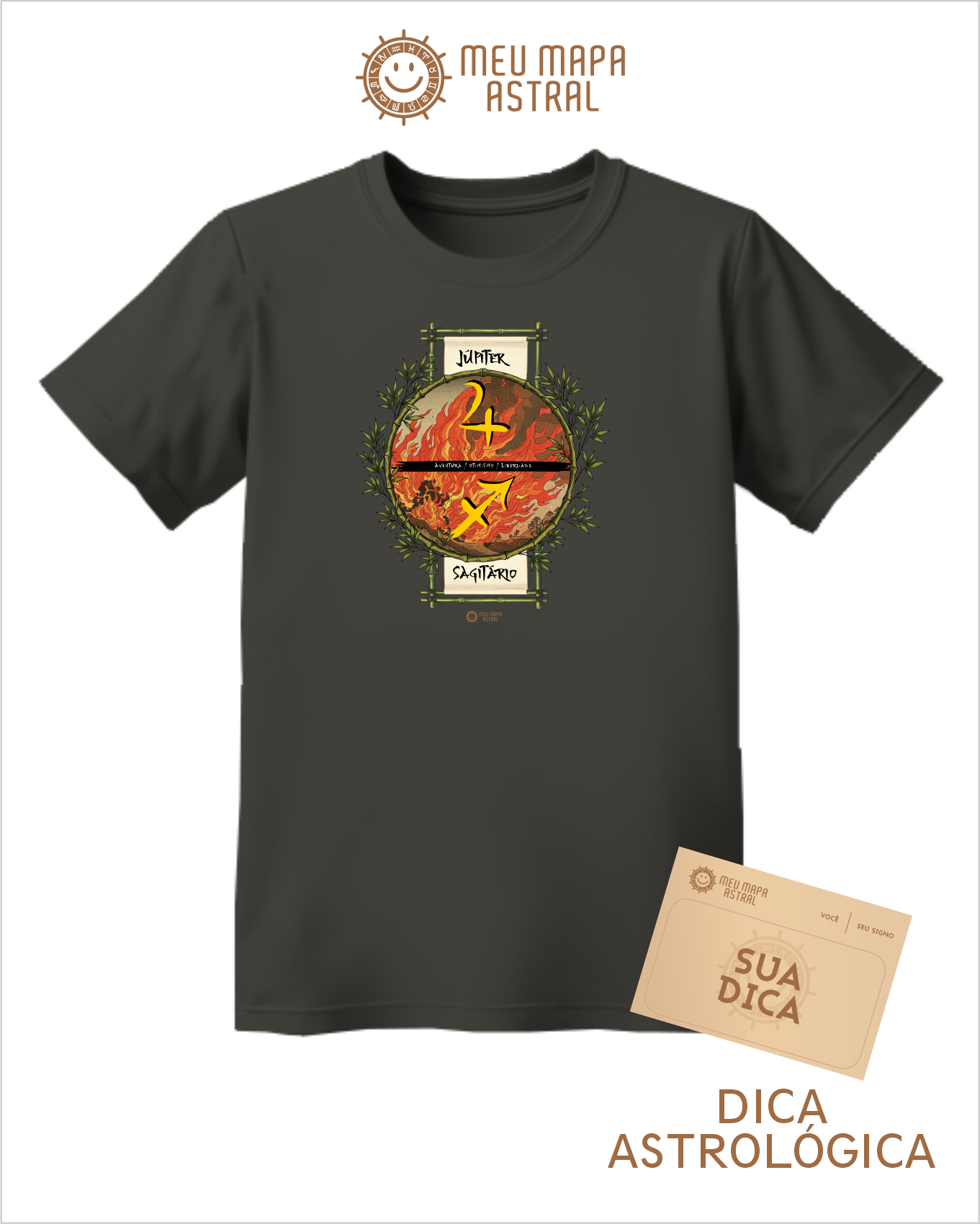 Camiseta Escorpião/Plutão Ilustrada