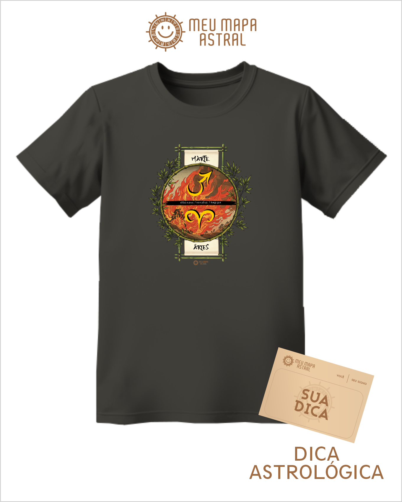 Camiseta Áries/Marte Ilustrada