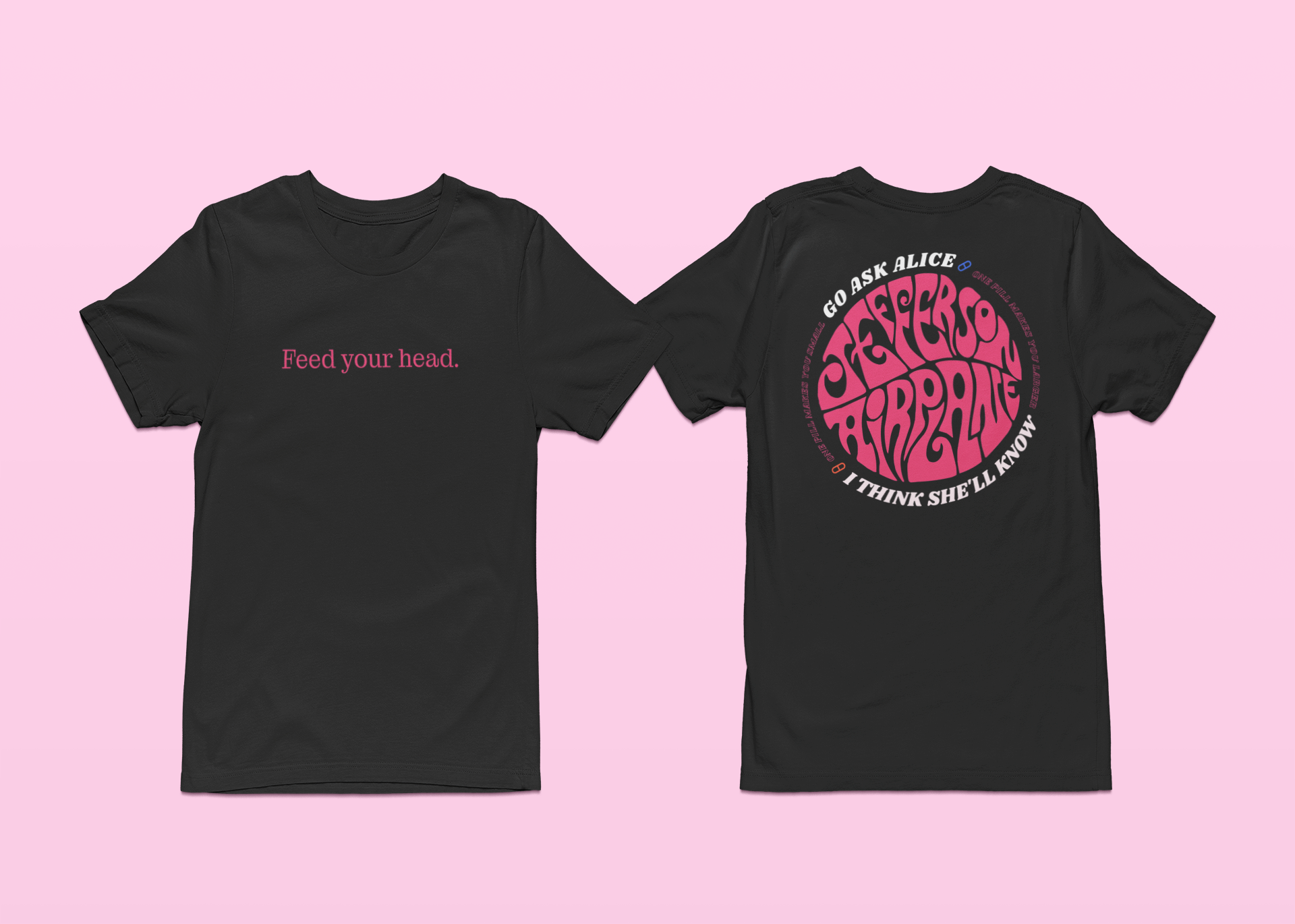 Camiseta Jefferson Airplane - White Rabbit - Algodão 100% Unissex