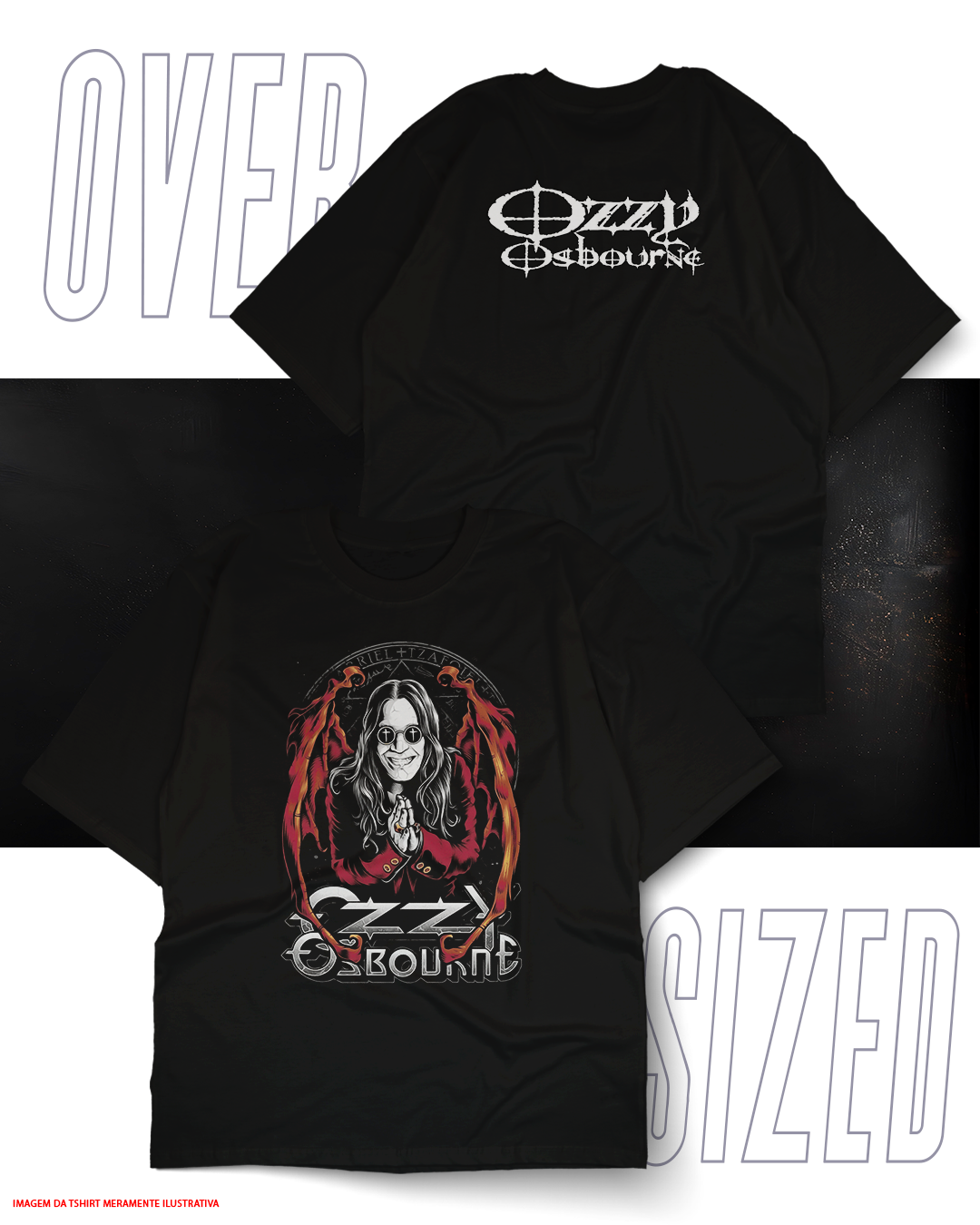Oversized Unissex - Ozzy Osbourne