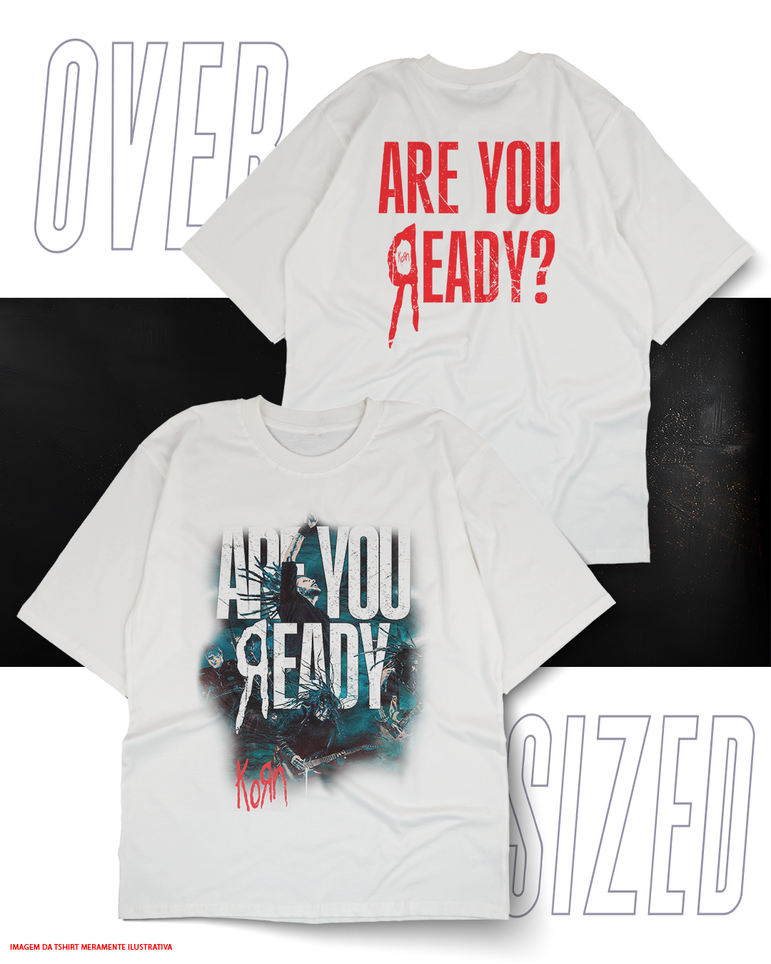 Oversized Unissex - Korn Latin América 2026