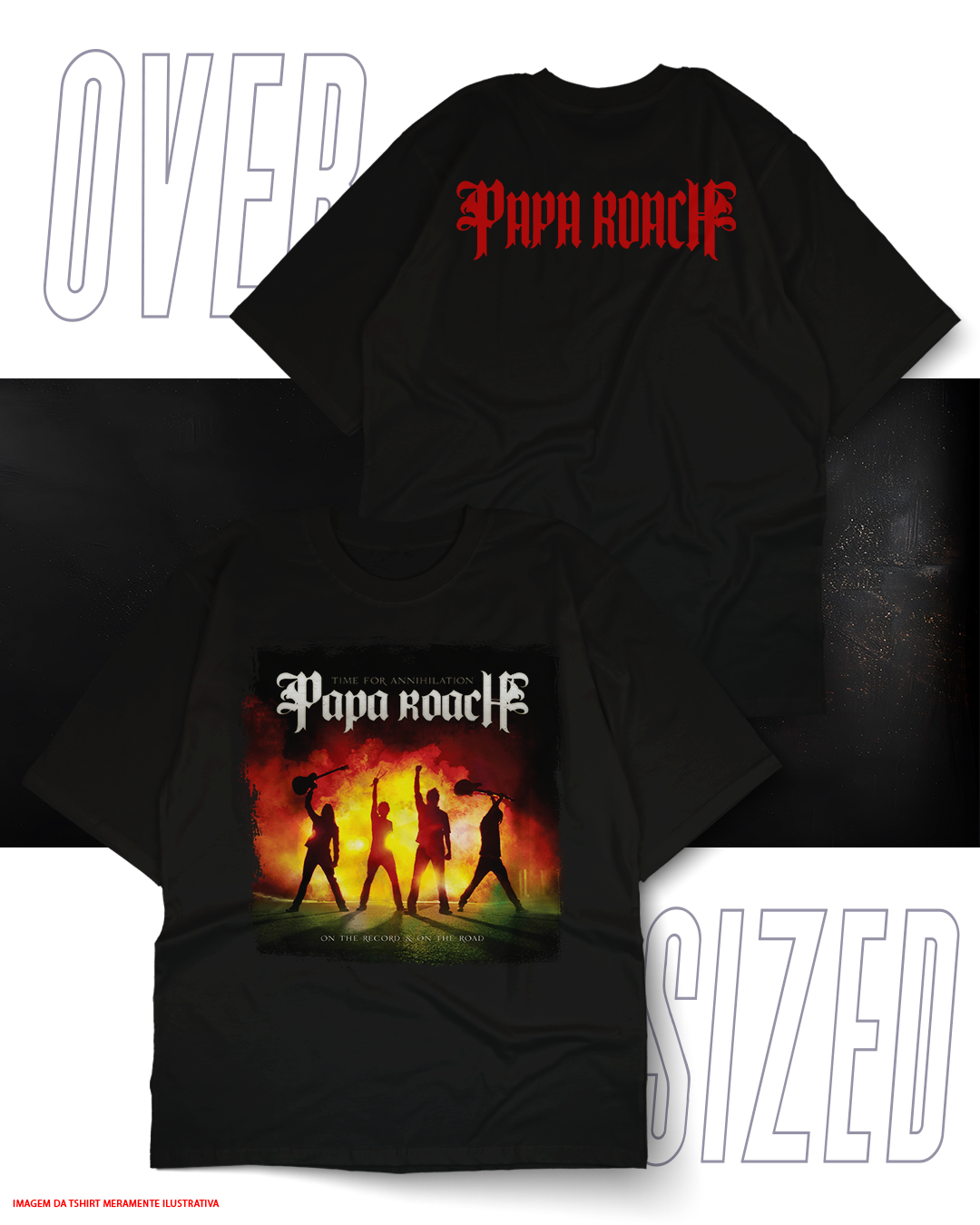 Oversized Unissex - Papa Roach