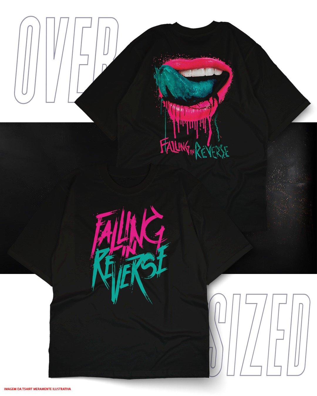 Oversized Unissex - Falling in Reverse