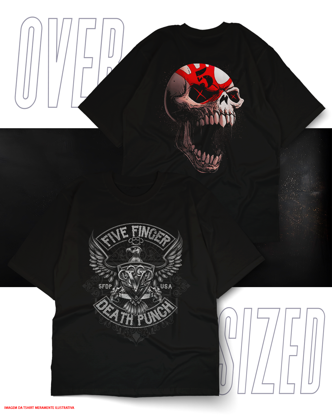 Oversized Unissex - Five Finger Death Punch