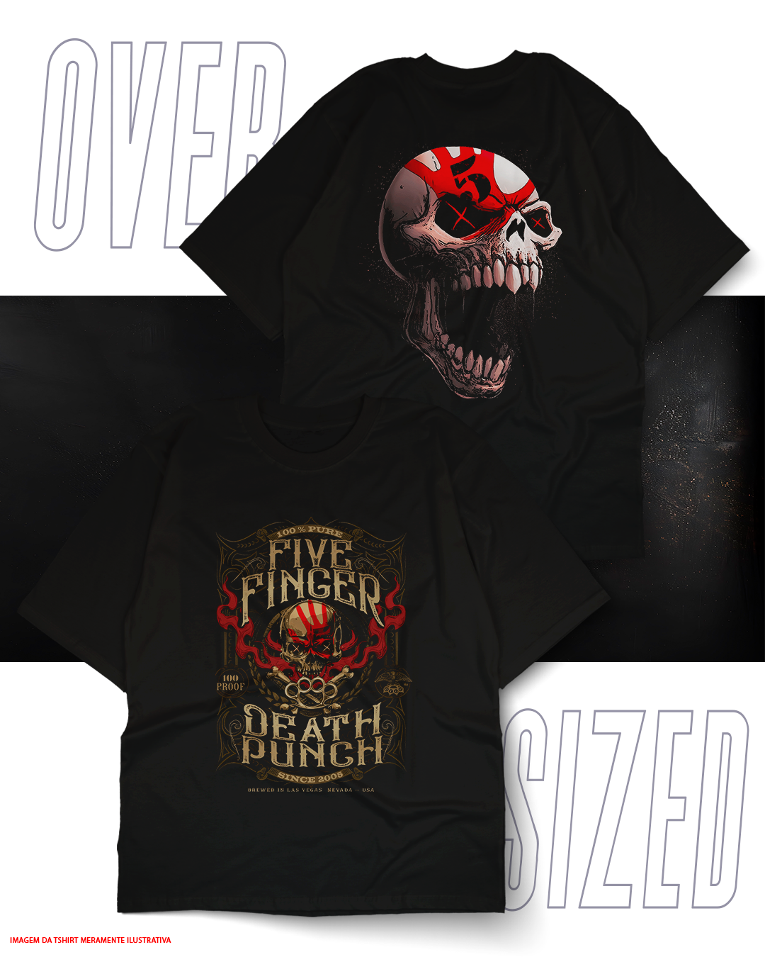 Oversized Unissex - Five Finger Death Punch