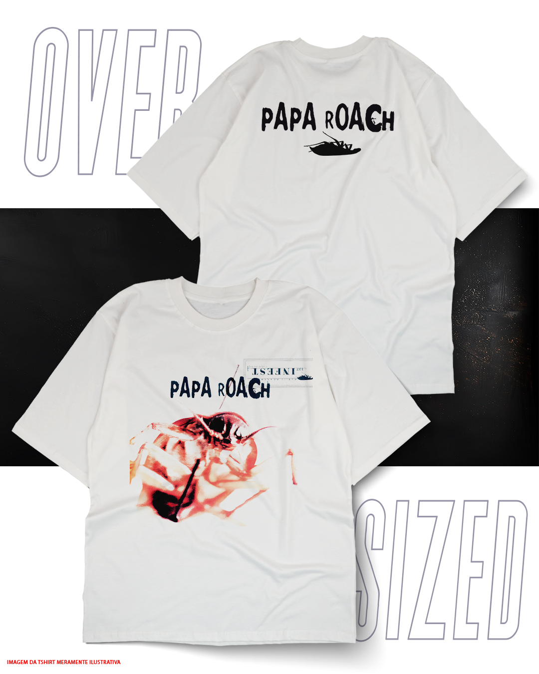 Oversized Unissex - Papa Roach