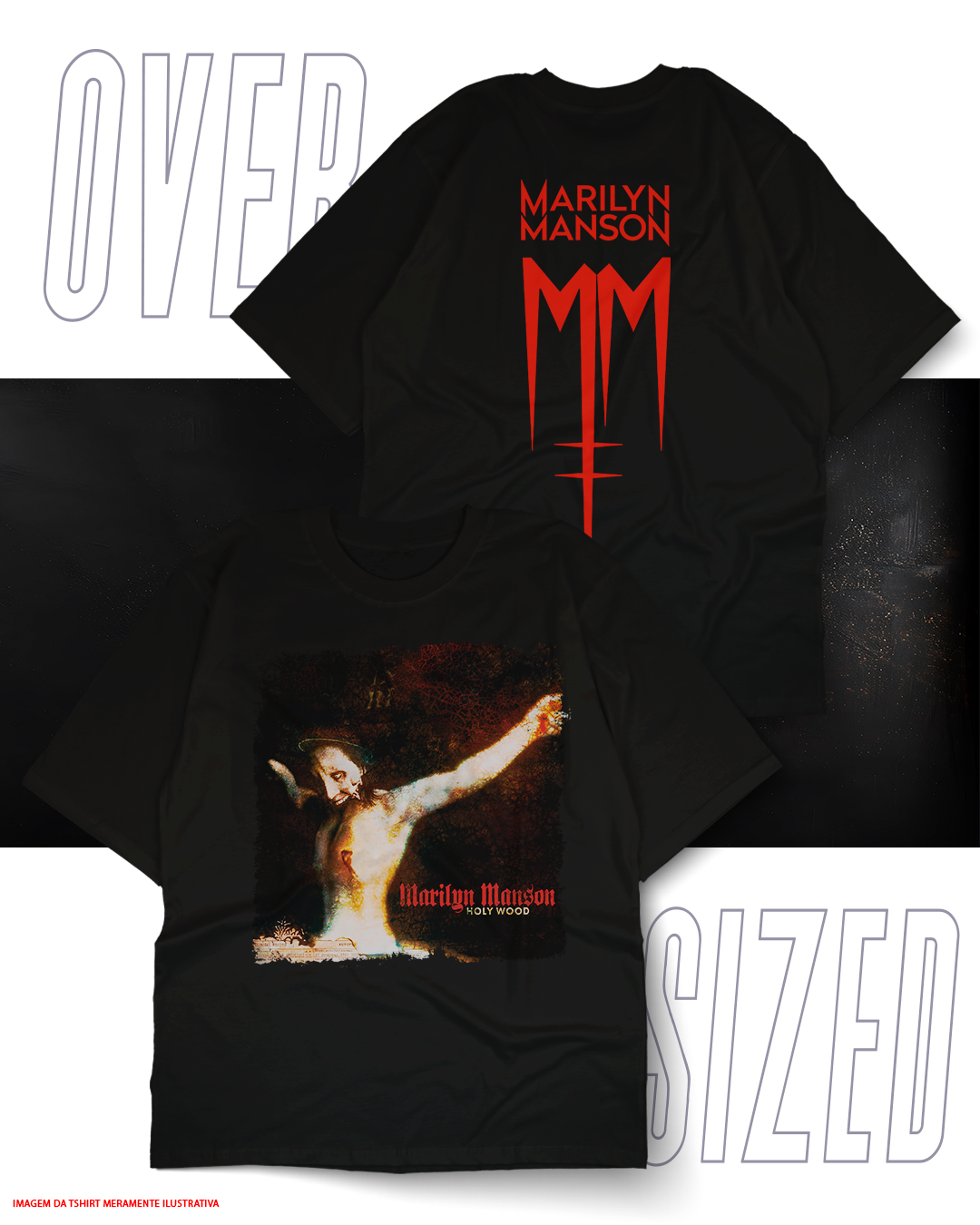 Oversized Unissex - Marilyn Manson