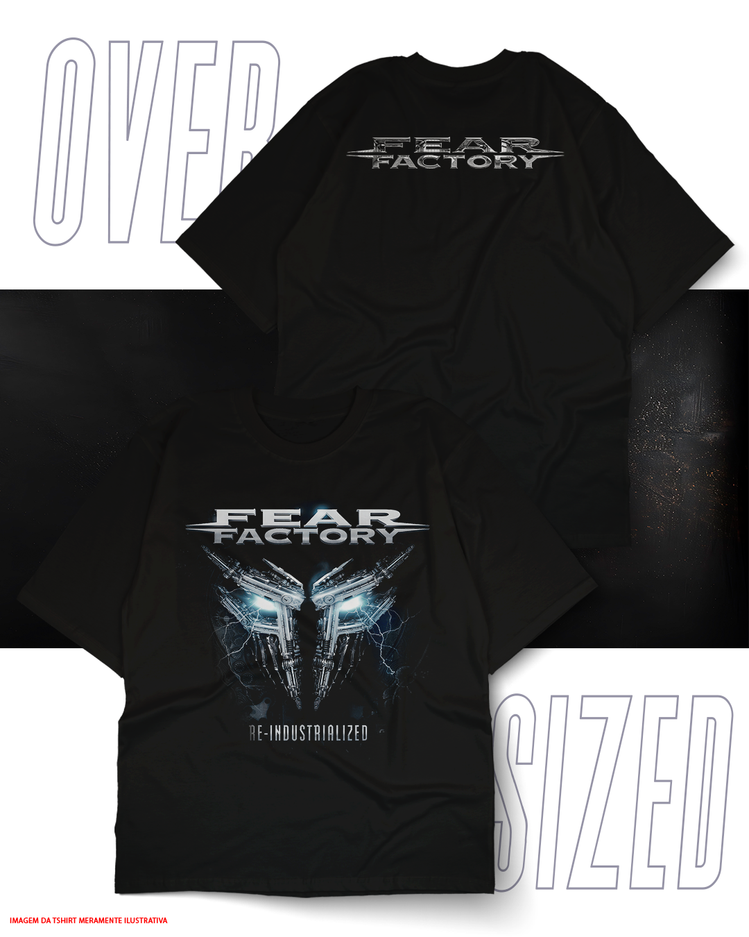 Oversized Unissex - Fear Factory