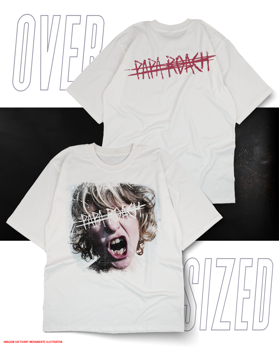 Oversized Unissex - Papa Roach