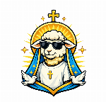 Logo da loja Ovelha Benta - Camisetas Católicas