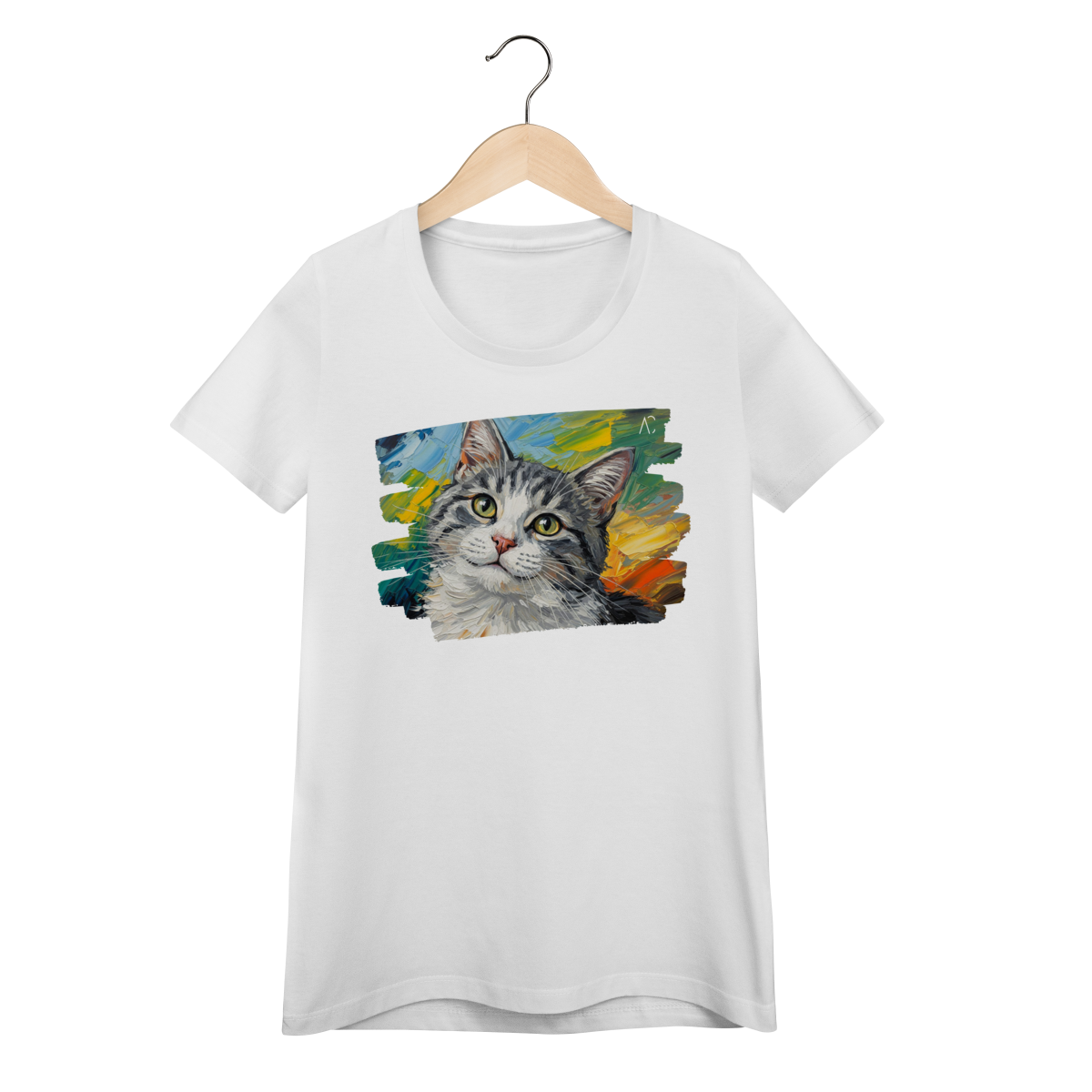 Baby Long Gatinho Aquarela