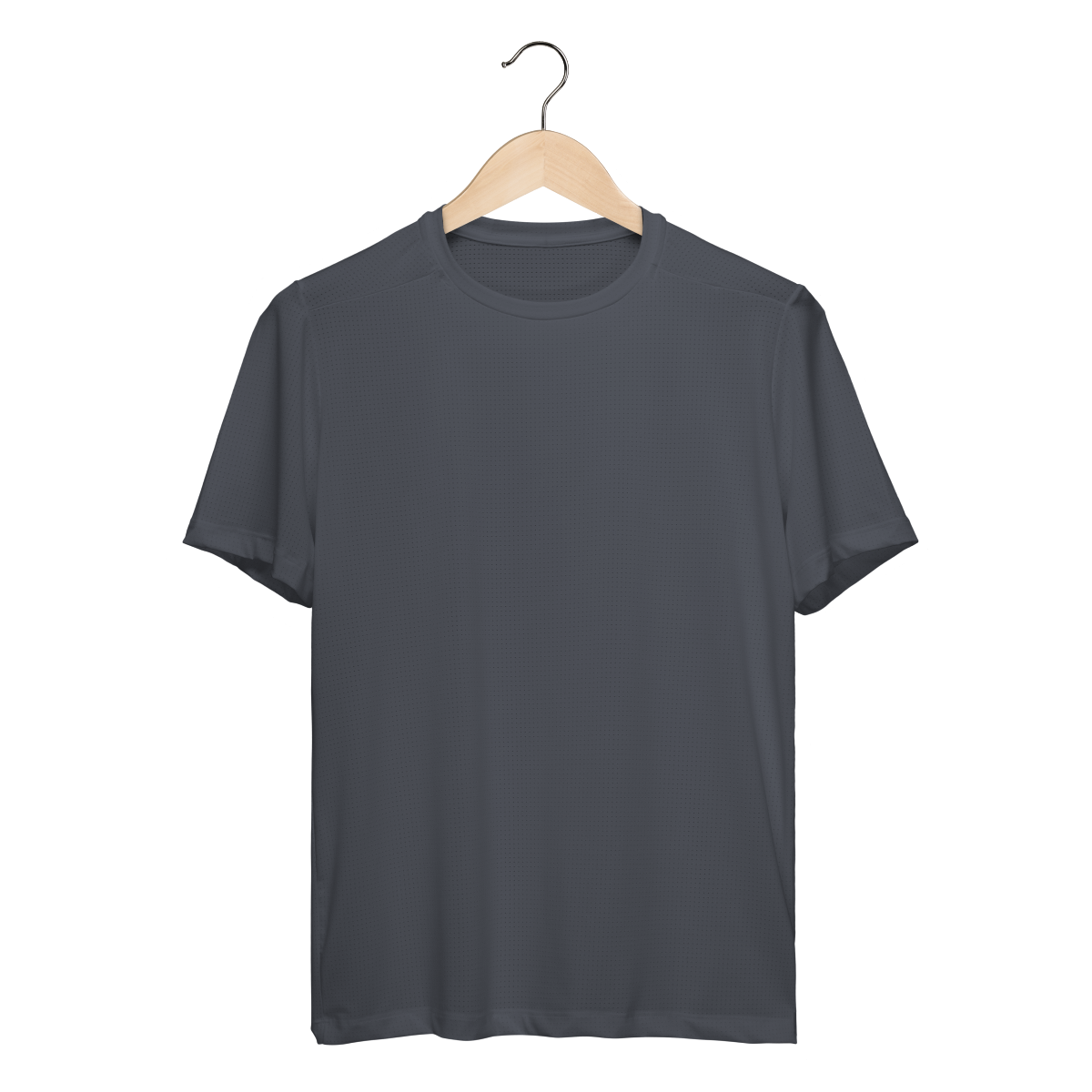 Camiseta de Corrida Cinza Chumbo Dry Fit
