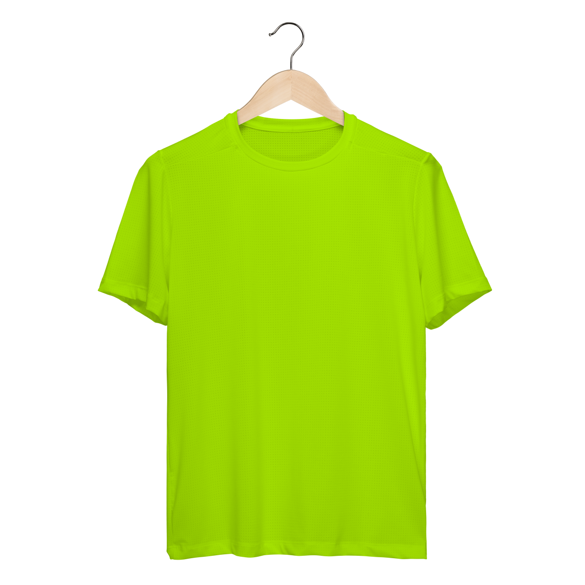 Camiseta de Corrida Verde Limão Dry Fit