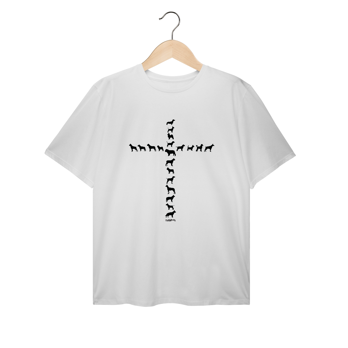 Camiseta Plus Size Cachorro Cruz - Amizade Fiel