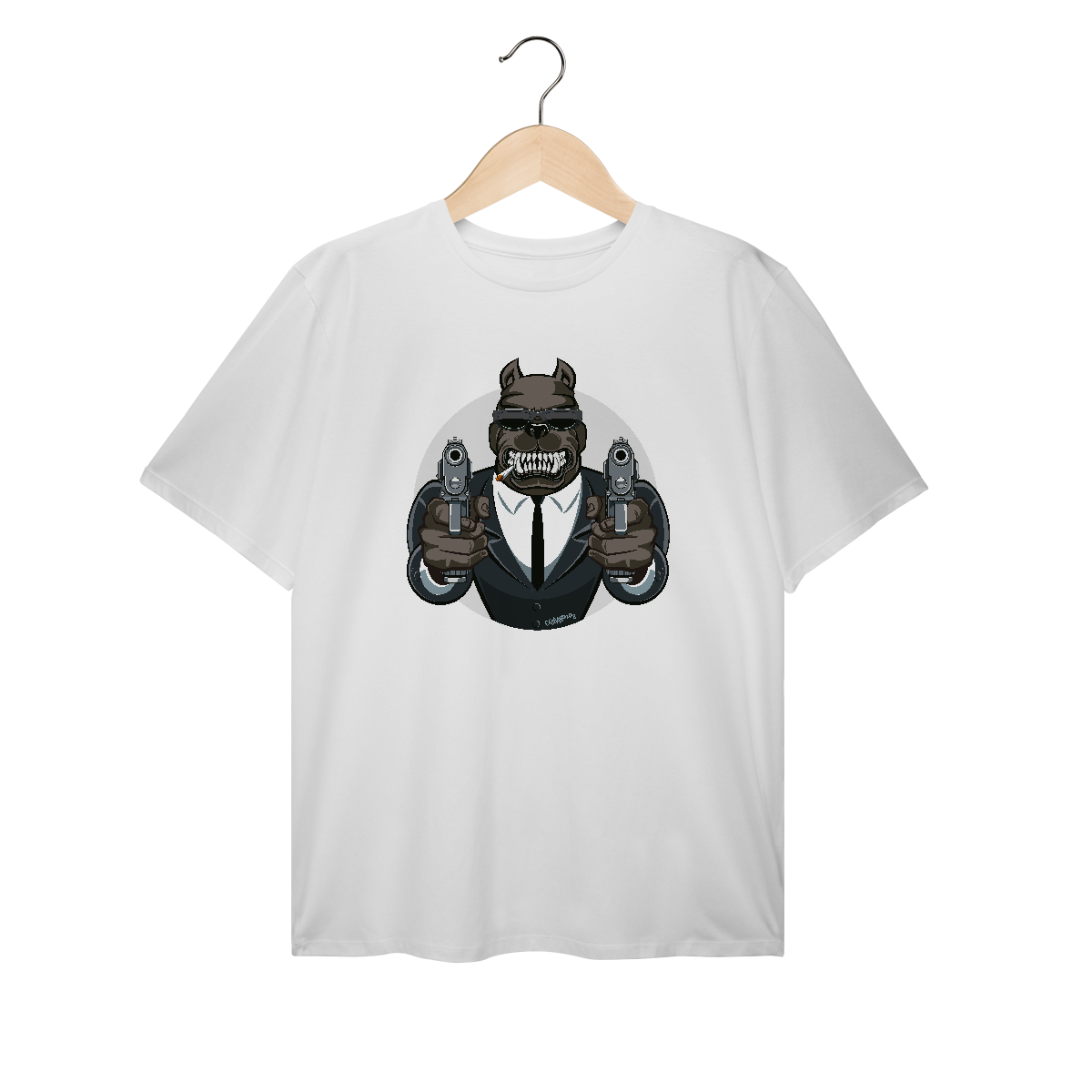 Camisera Plus Size Pitbull Mafioso