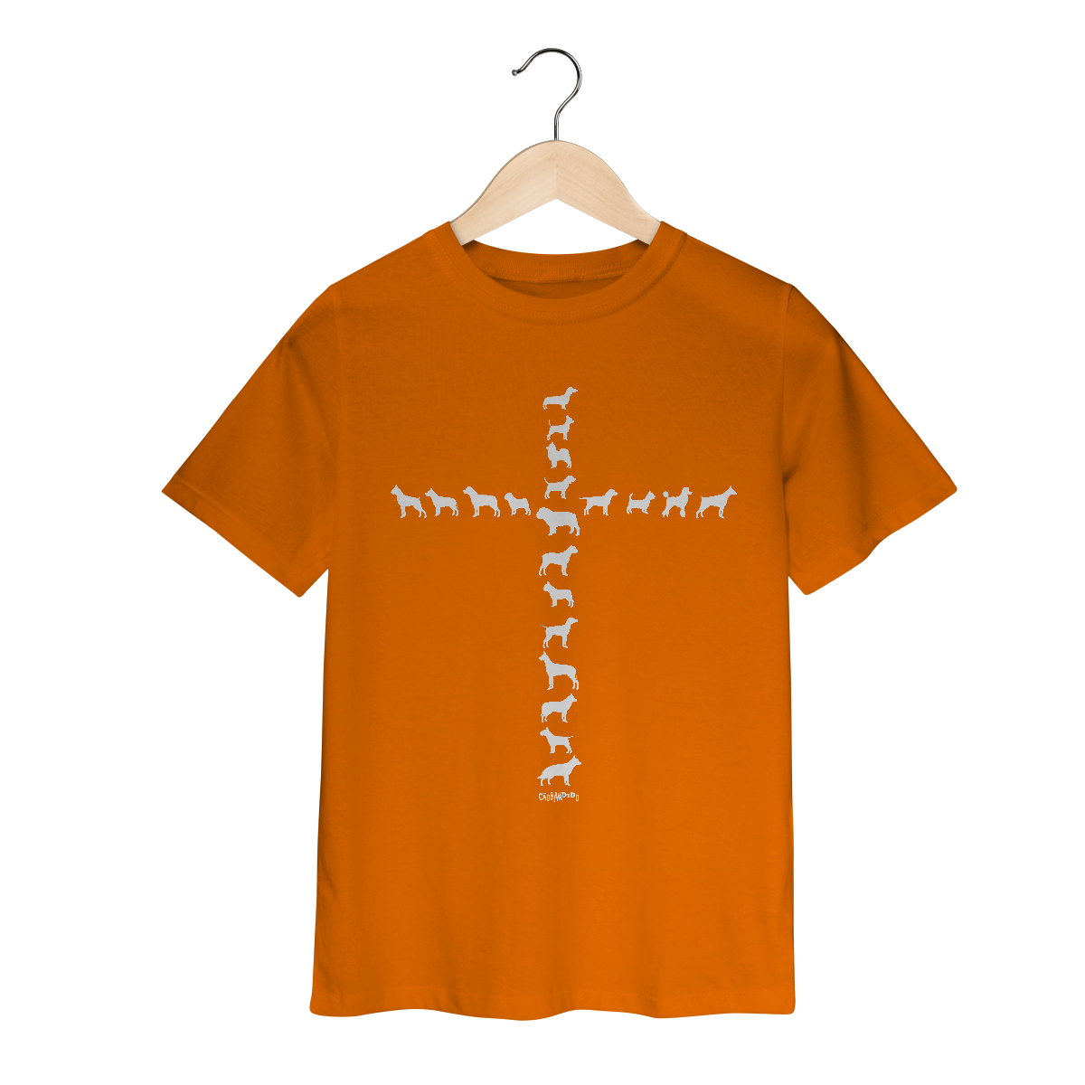 Camiseta Infantil Cachorro Cruz - Amizade Fiel