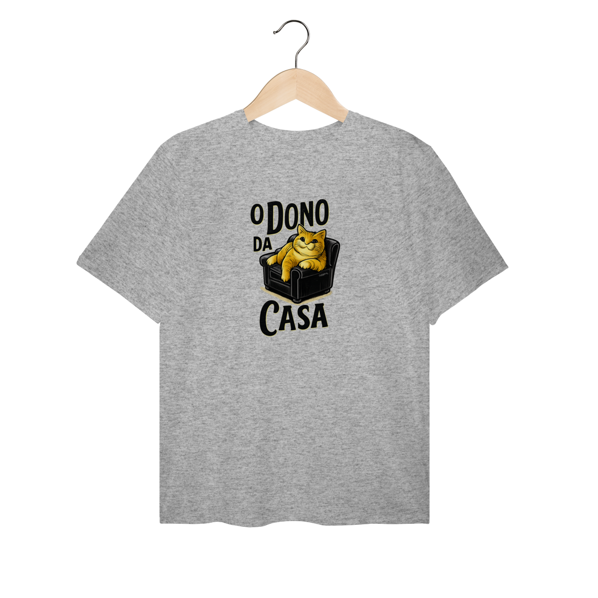 Camiseta Plus Size Gato - O Dono da Casa