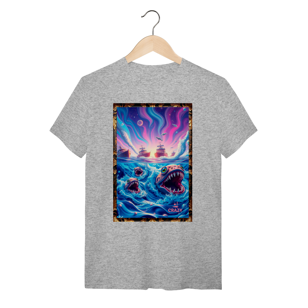 Camiseta Monstro Rosa Chapado