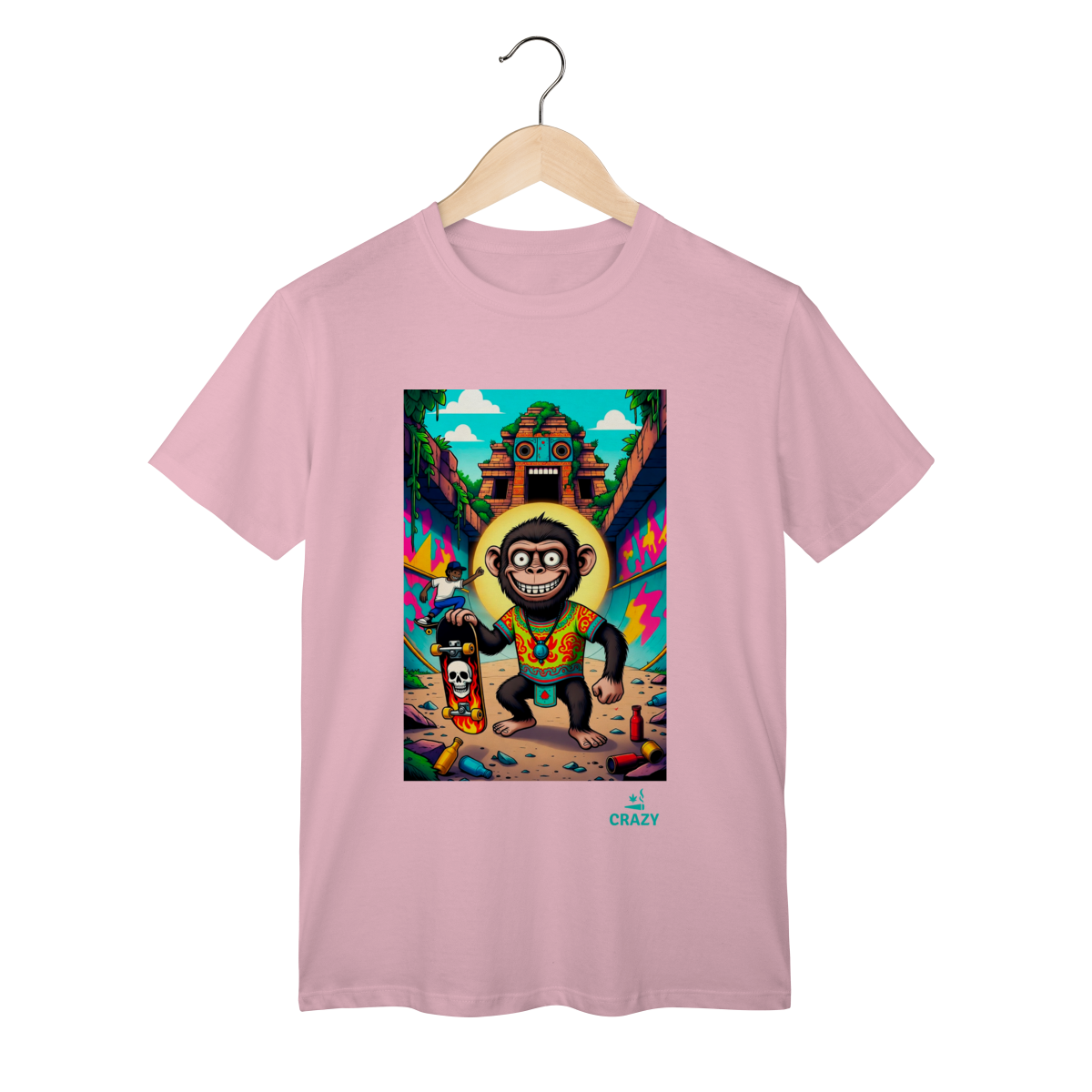 Camiseta Macaco Skatista