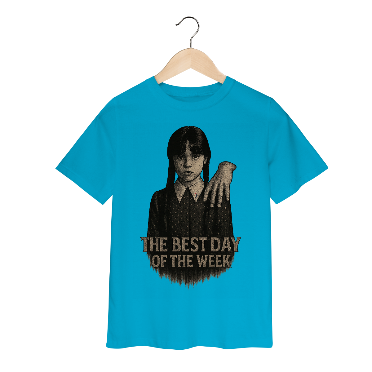 Camiseta Infantil Wandinha Modelo 1 - The Best Day of the Week