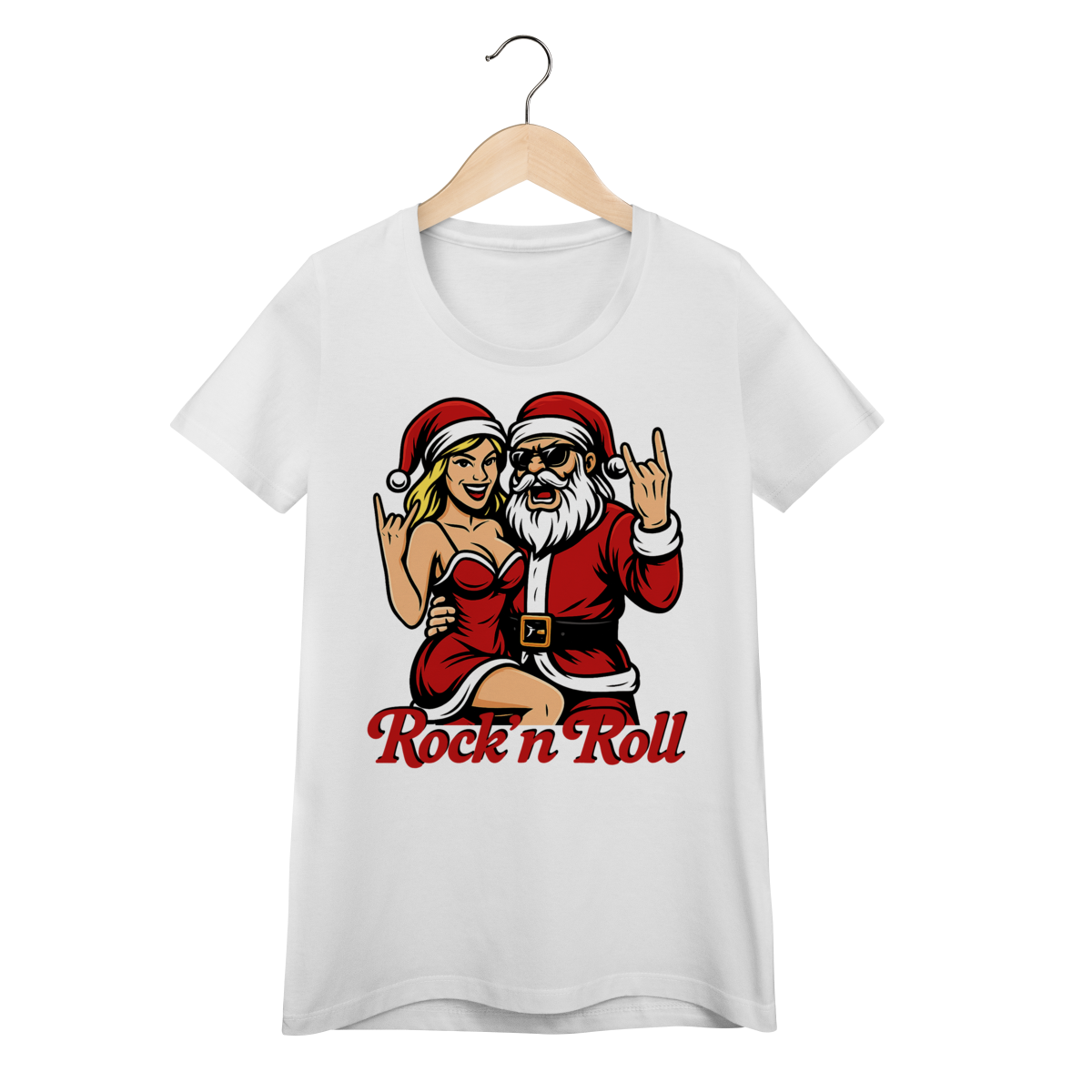 Baby Look Natal Modelo 1 - Rock and Roll