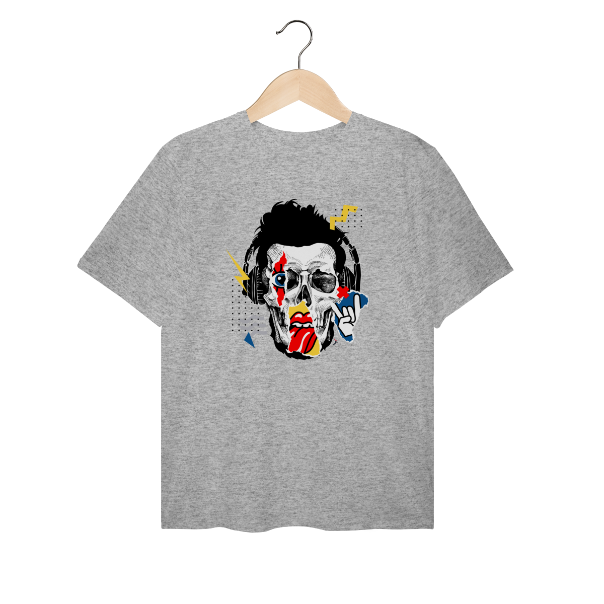 Camiseta Plus Size Caveira - Modelo 3