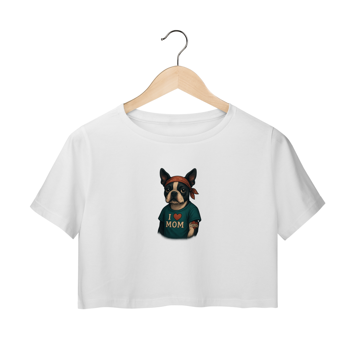 Camiseta Cropped Feminina - Mamãe, Seu Amor é Minha Tatuagem