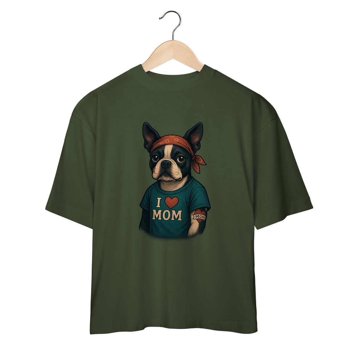 Camiseta Oversized - Mamãe, Seu Amor é Minha Tatuagem