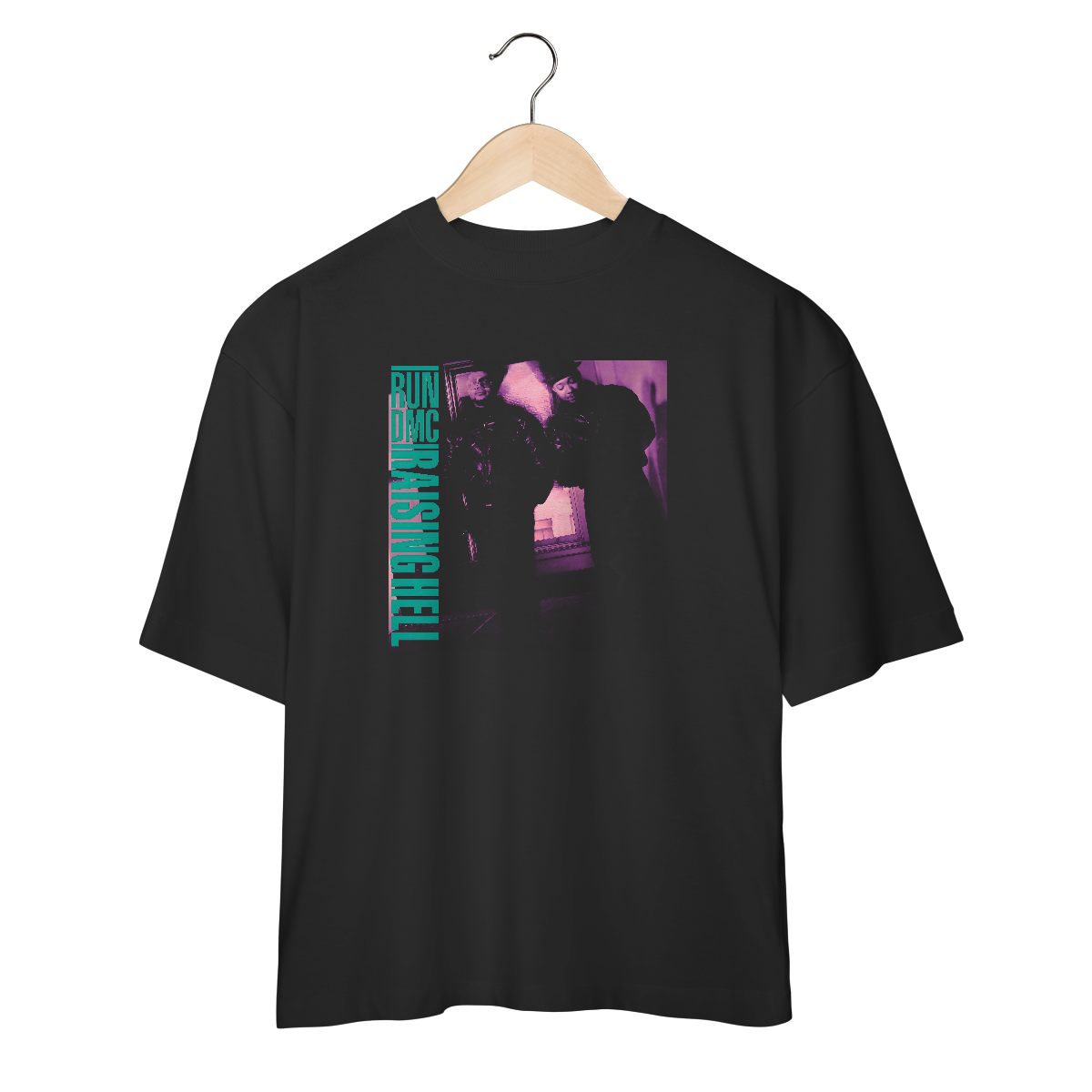 Camiseta Oversized RUN DMC - Raising Hell - Coleção Rap
