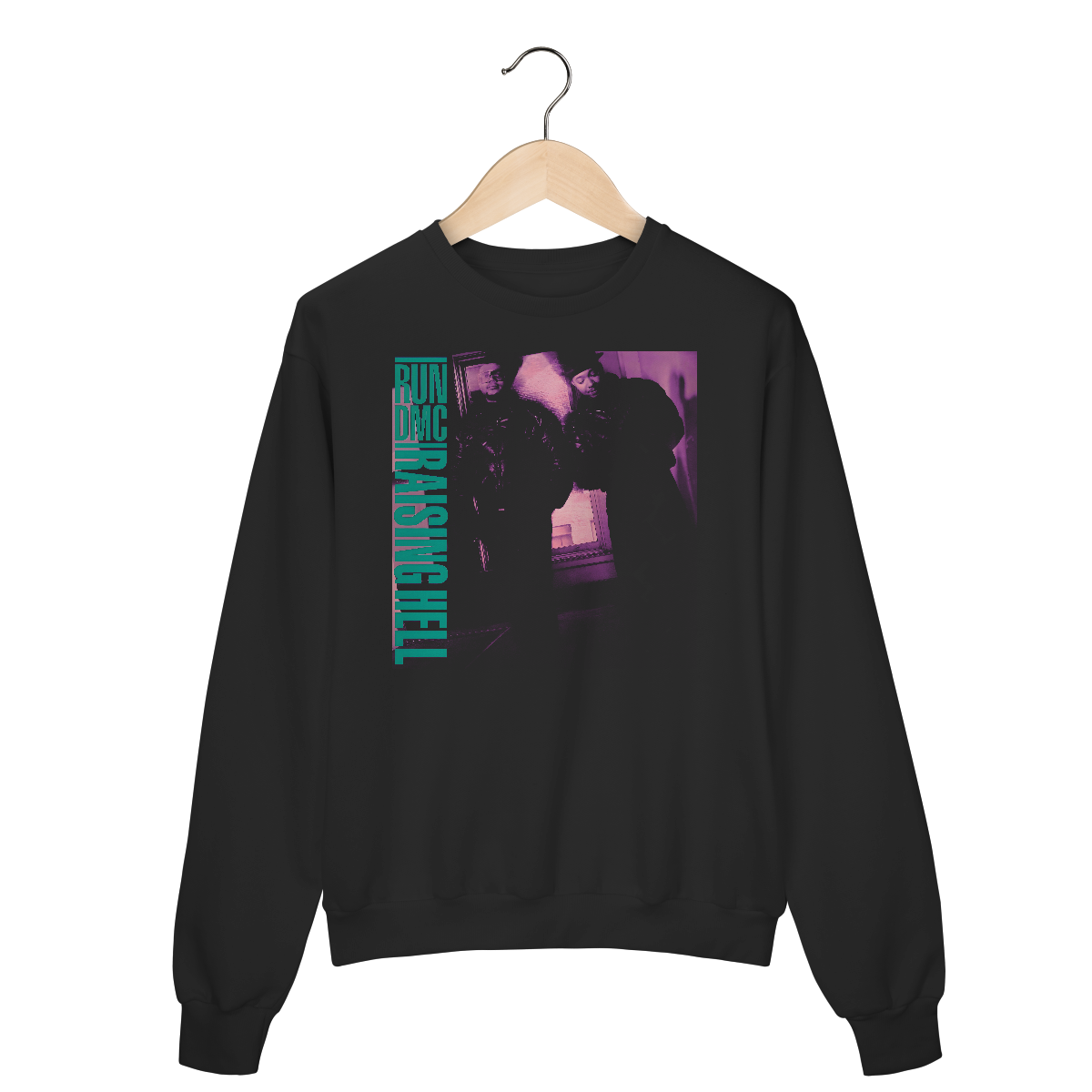 Moletom Fechado Premium RUN DMC - Raising Hell - Coleção Rap