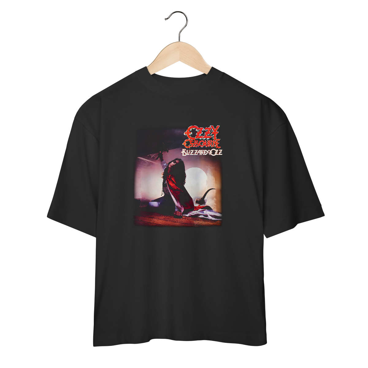 Camiseta Oversized Ozzy Osbourne - Blizzard of Ozz - Coleção Metal