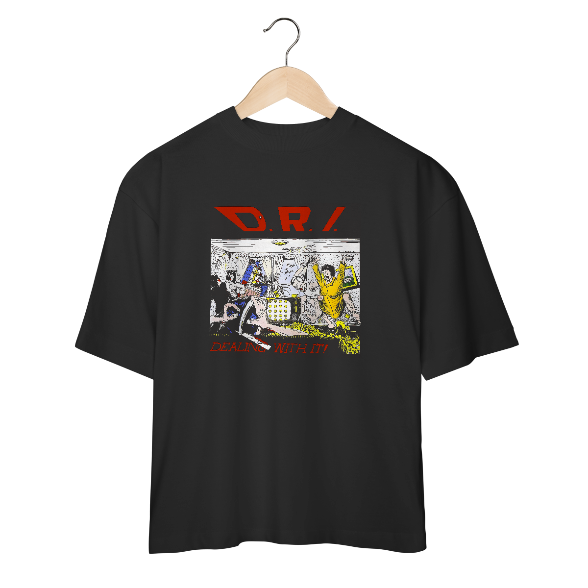 Camiseta Oversized D.R.I. - Dealing With It! - Coleção Metal/ Hardcore