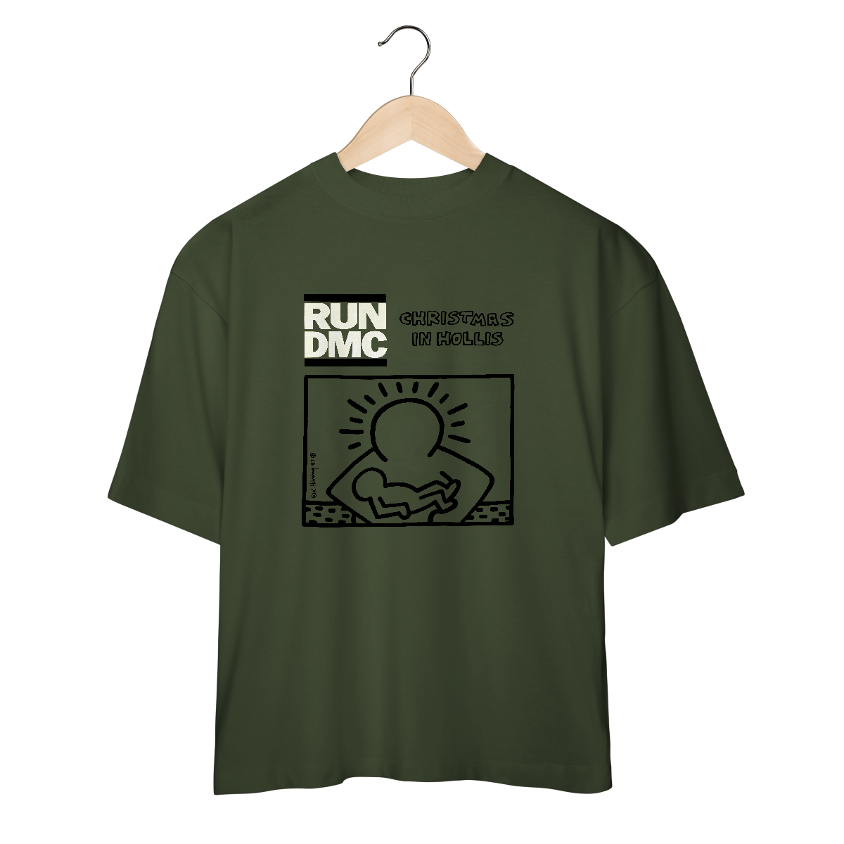 Camiseta Oversized RUN DMC - Christmas in Hollis - Coleção Rap