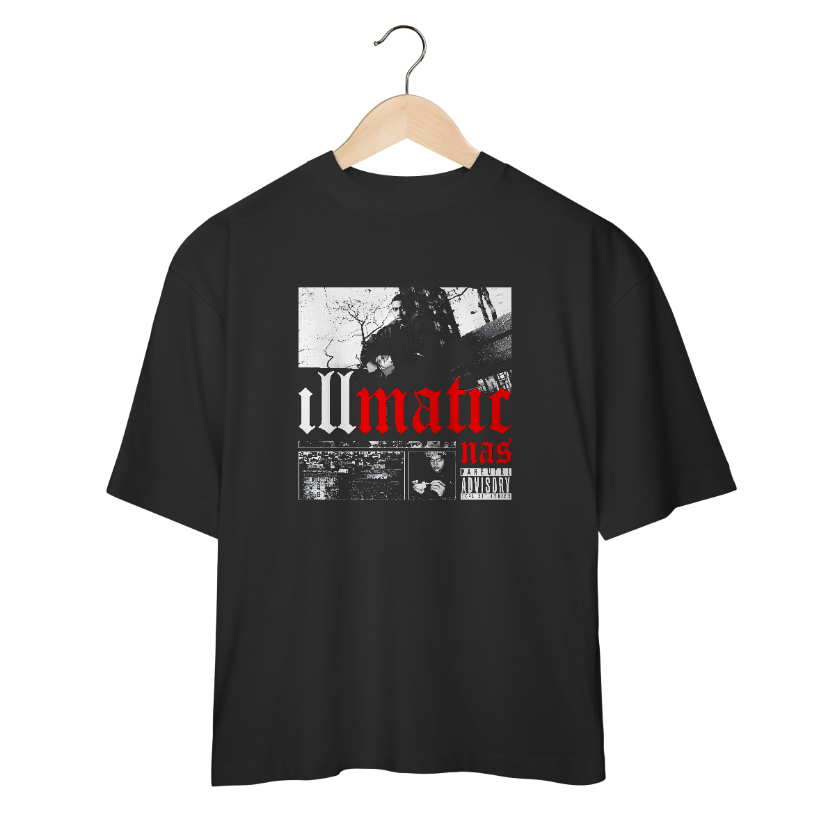 Camiseta oversized Nas - Illmatic - Coleção Rap