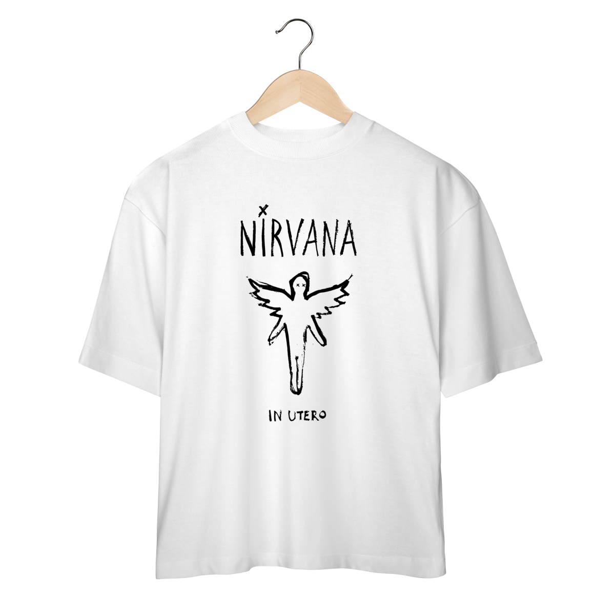Camiseta Oversized Nirvana - In Utero - Coleção Rock