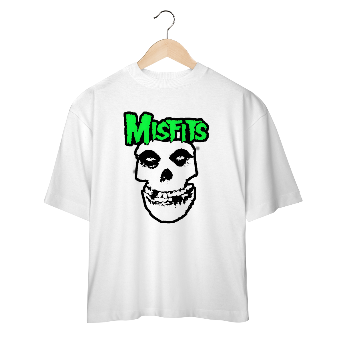 Camiseta Oversized Misfits - Coleção Punk