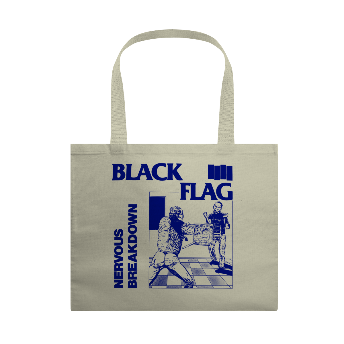 Eco Bag Grande Black Flag - Nervous Breakdown - Coleção Punk/ Hardcore