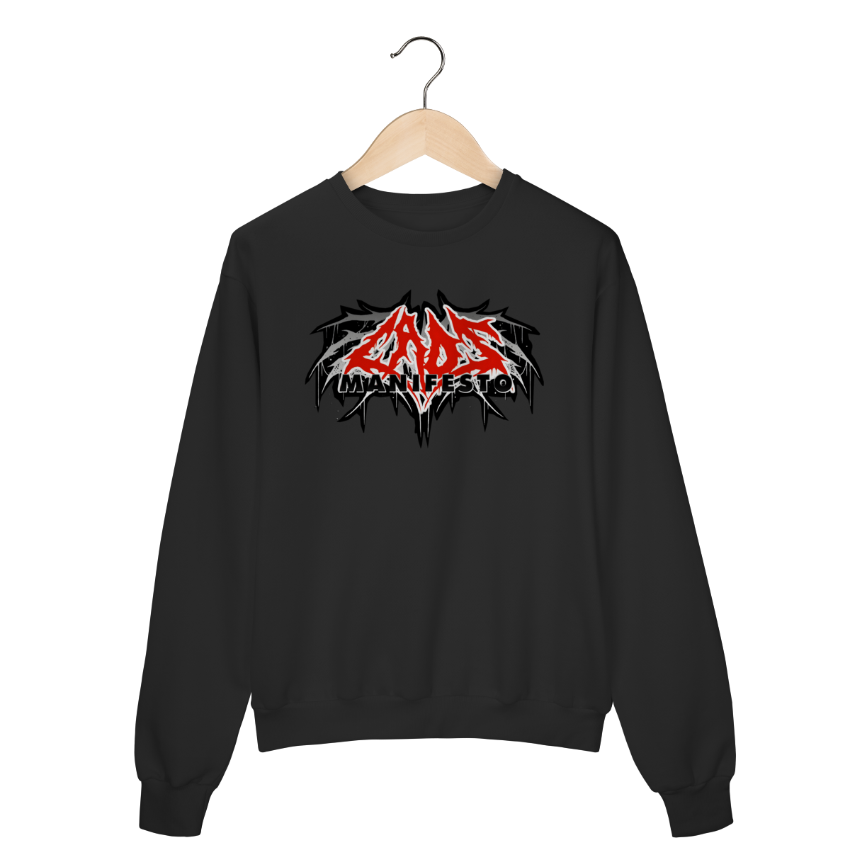 Moletom Fechado Premium Caos Manifesto - Logo - Coleção Exclusivas